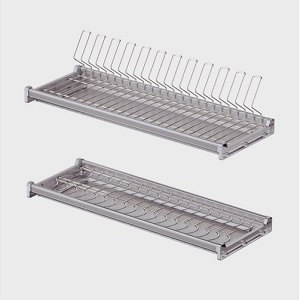 Giá bát đĩa cố định 2 tầng CANZY CZO-6006 Inox 304 nan Oval