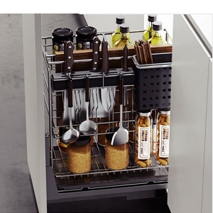 Kệ gia vị chai lọ đa năng CANZY Inox 304 nan Oval CZO-6003