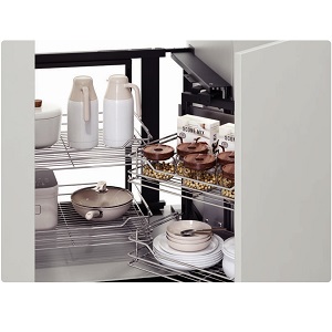 Kệ góc liên hoàn CANZY Inox 304 nan Oval CZO-6008