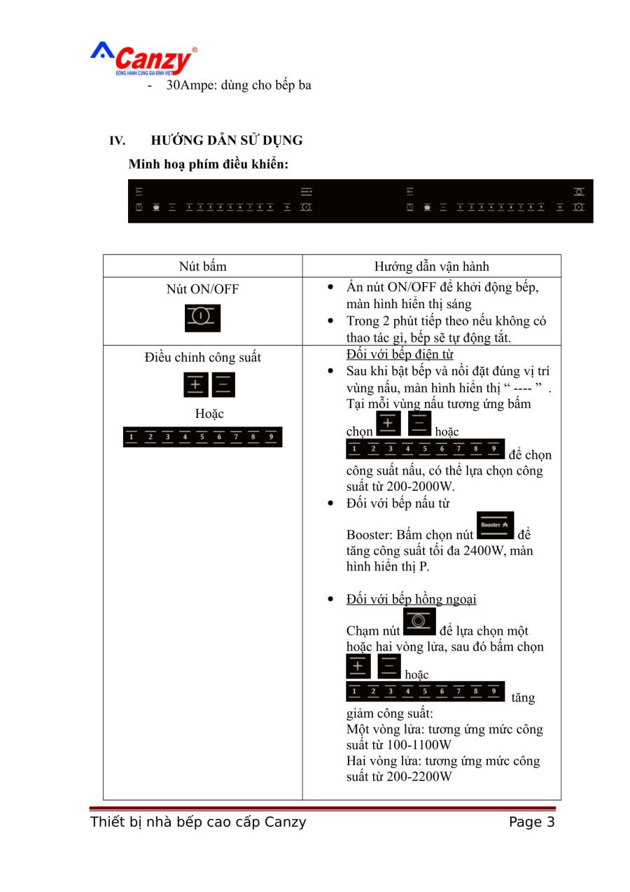 Bếp từ cao cấp Canzy CZ 877I