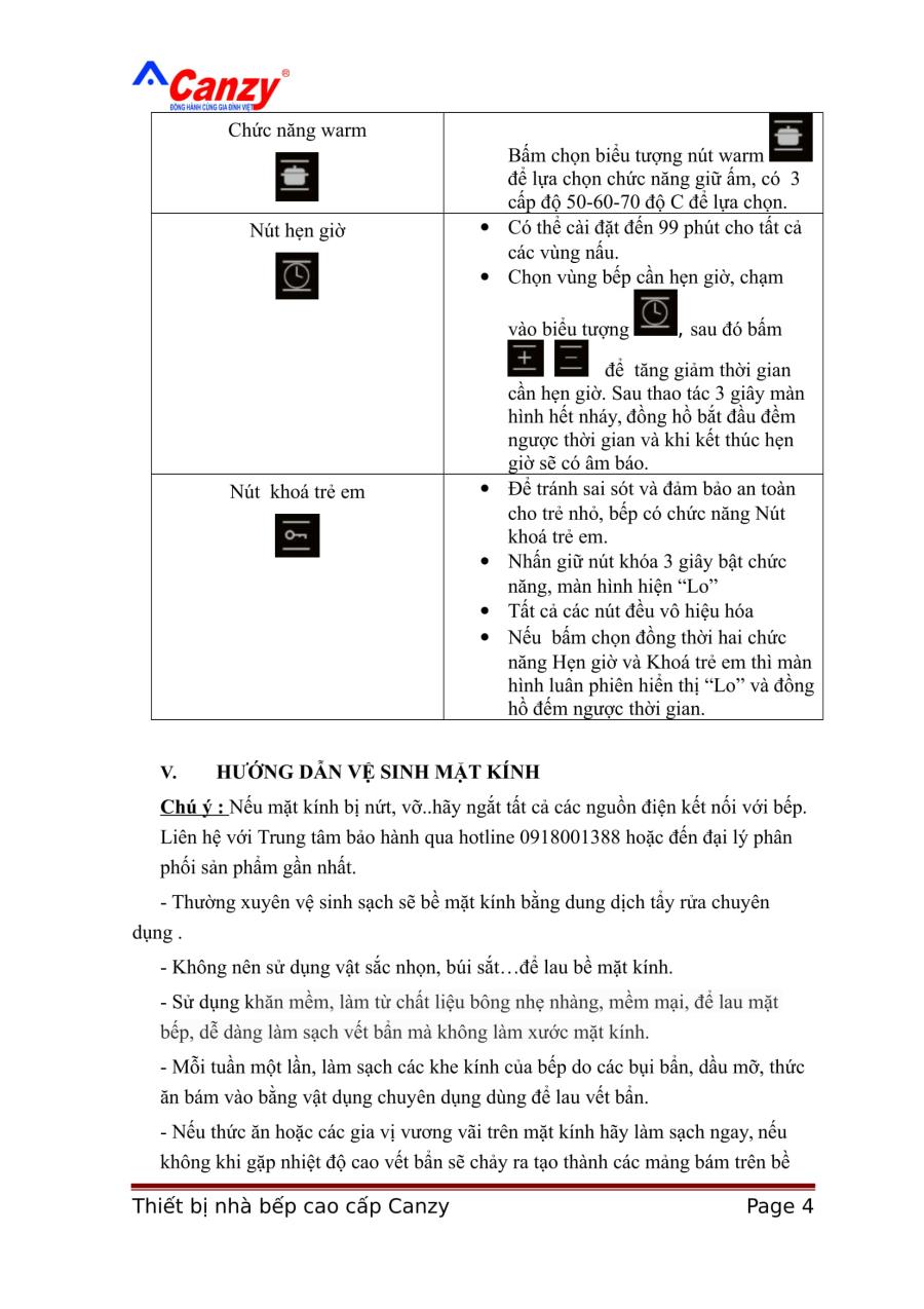 Bếp từ cao cấp Canzy CZ 877I