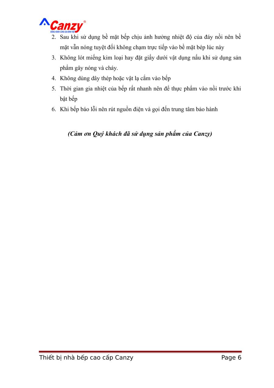 Bếp từ cao cấp Canzy CZ 877I