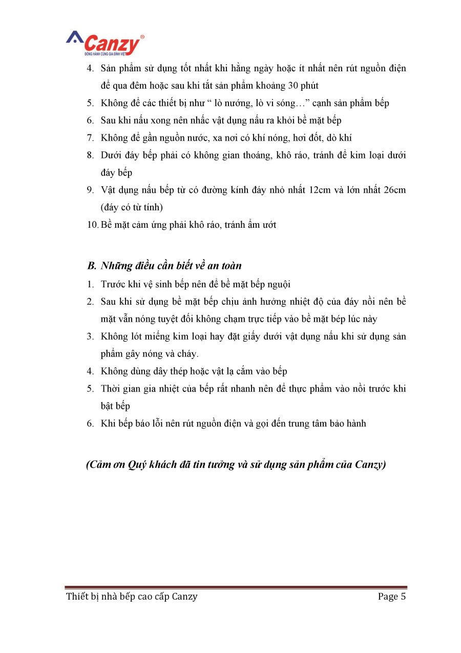 Bếp từ cao cấp Canzy CZ 922 New